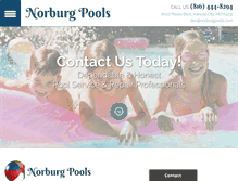 Tablet Screenshot of norburgpools.com